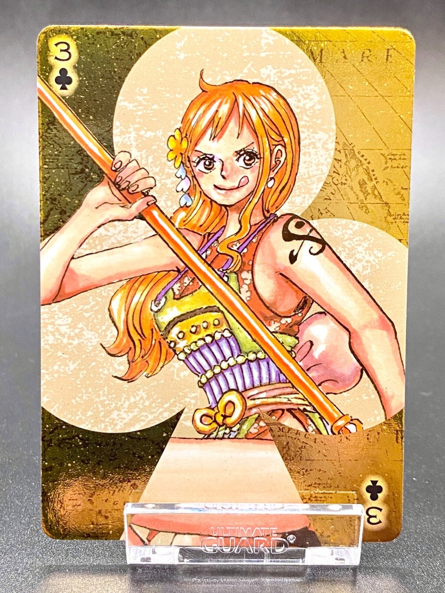 ONE PIECE Golden Playing Cards Nami Wano kuni 2024 Foil Anime