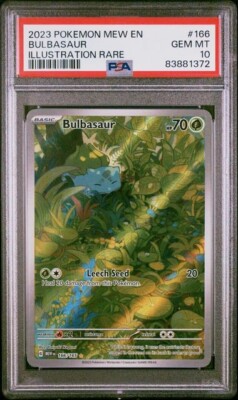 PSA 10 - 2023 Pokemon En-151 166 Bulbasaur | Rare Illustration | eBay