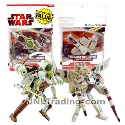 Year 2009 Star Wars Transformers Crossovers CLONE PILOT Gunship