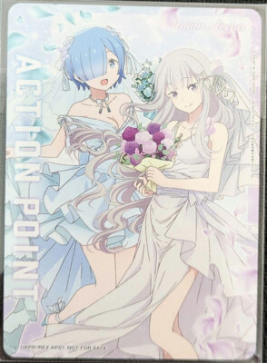 Union Arena Card Re:Zero Rem Emilia Japanese Action Point AP Promo