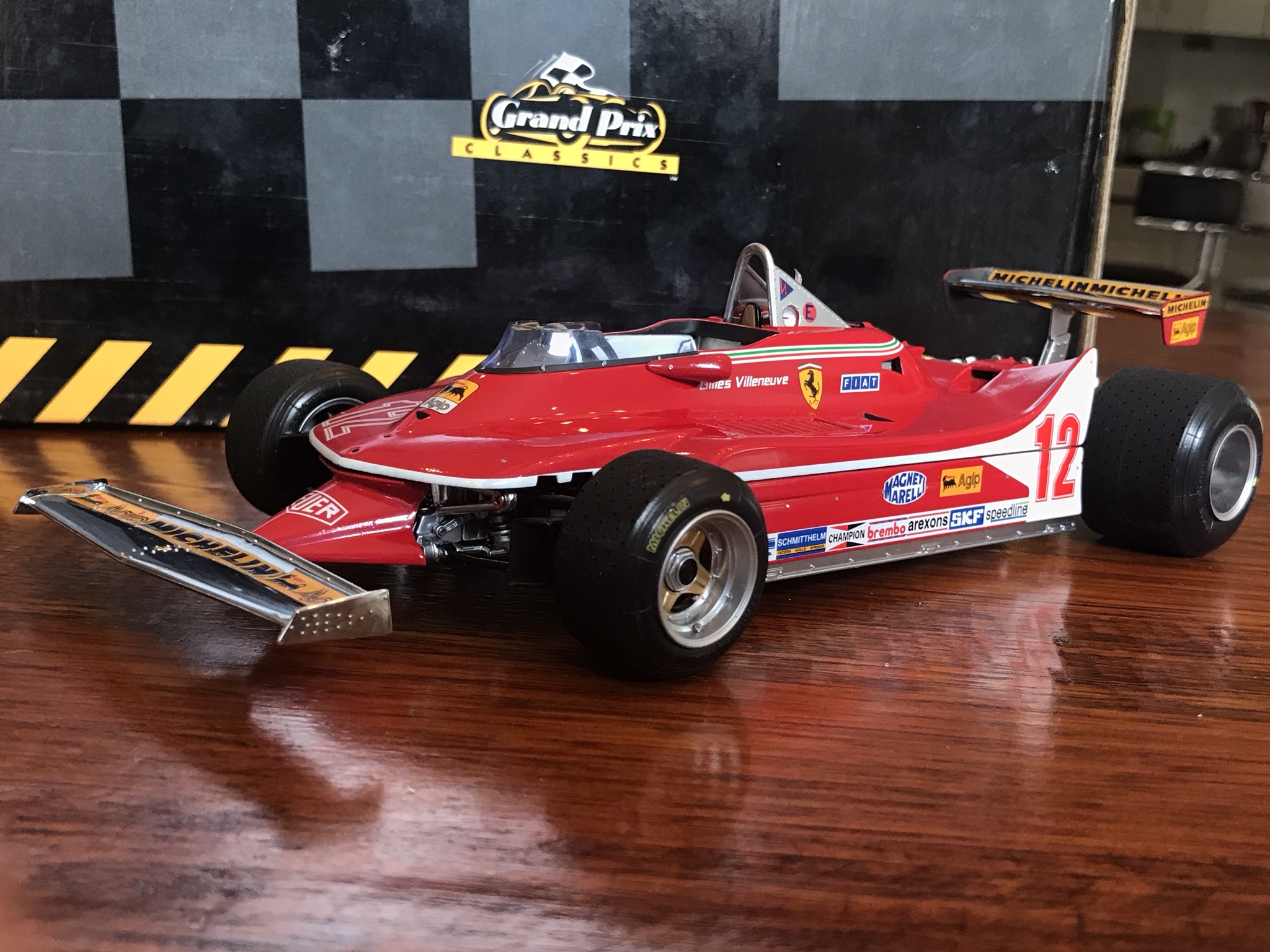 1:18 Exoto 1979 Ferrari 312T4 driven by Gilles Villeneuve