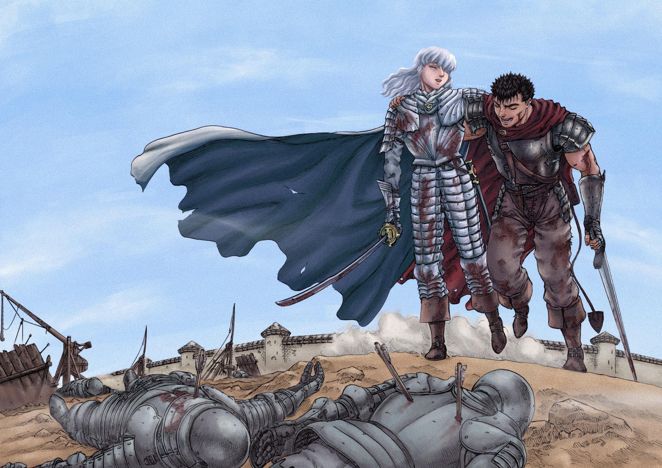 ガッツとグリフィスの塗り絵 [ベルセルク漫画、第78話] : r/Berserk