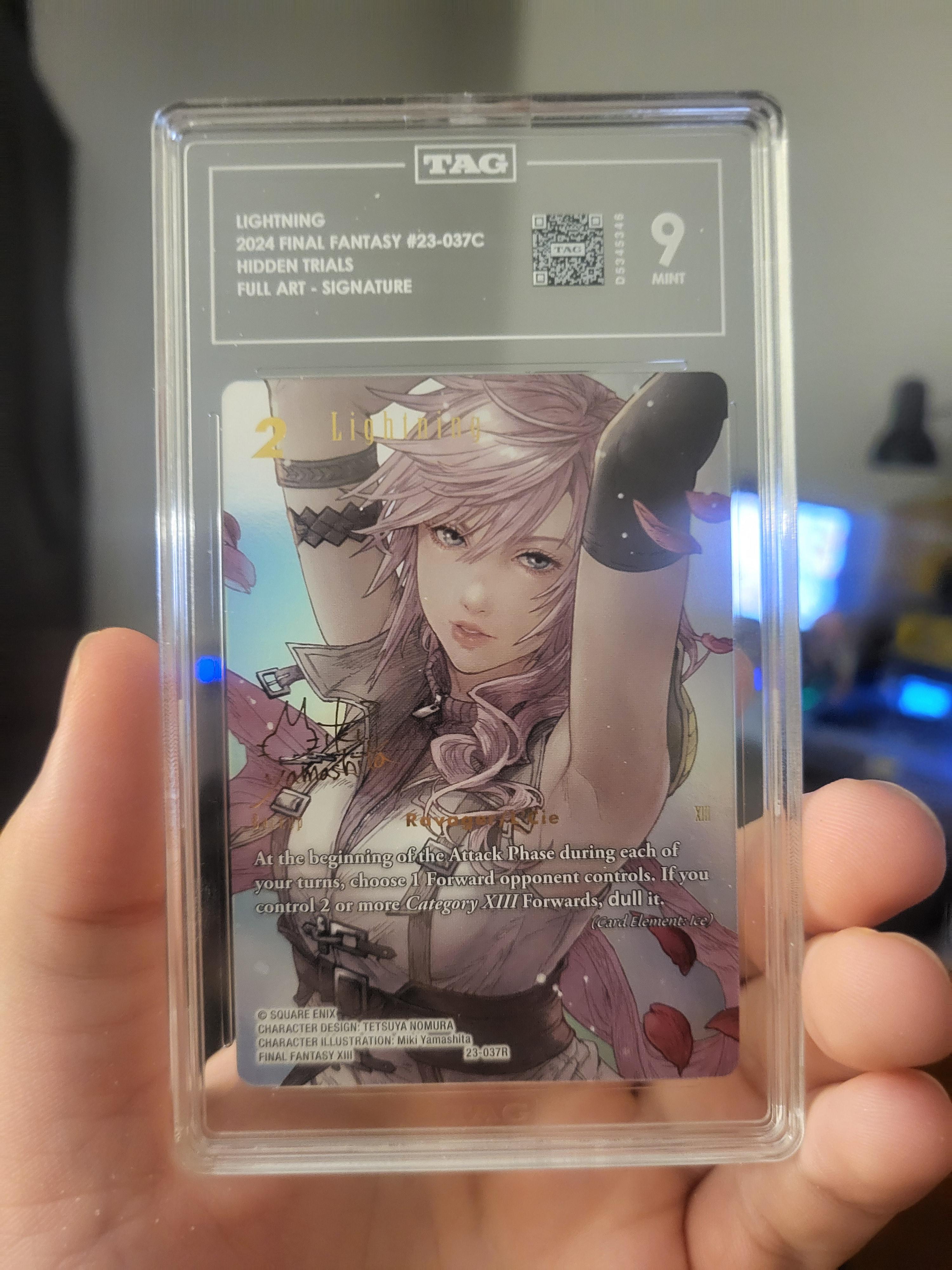 Got my Lightning graded! : r/FinalFantasyTCG