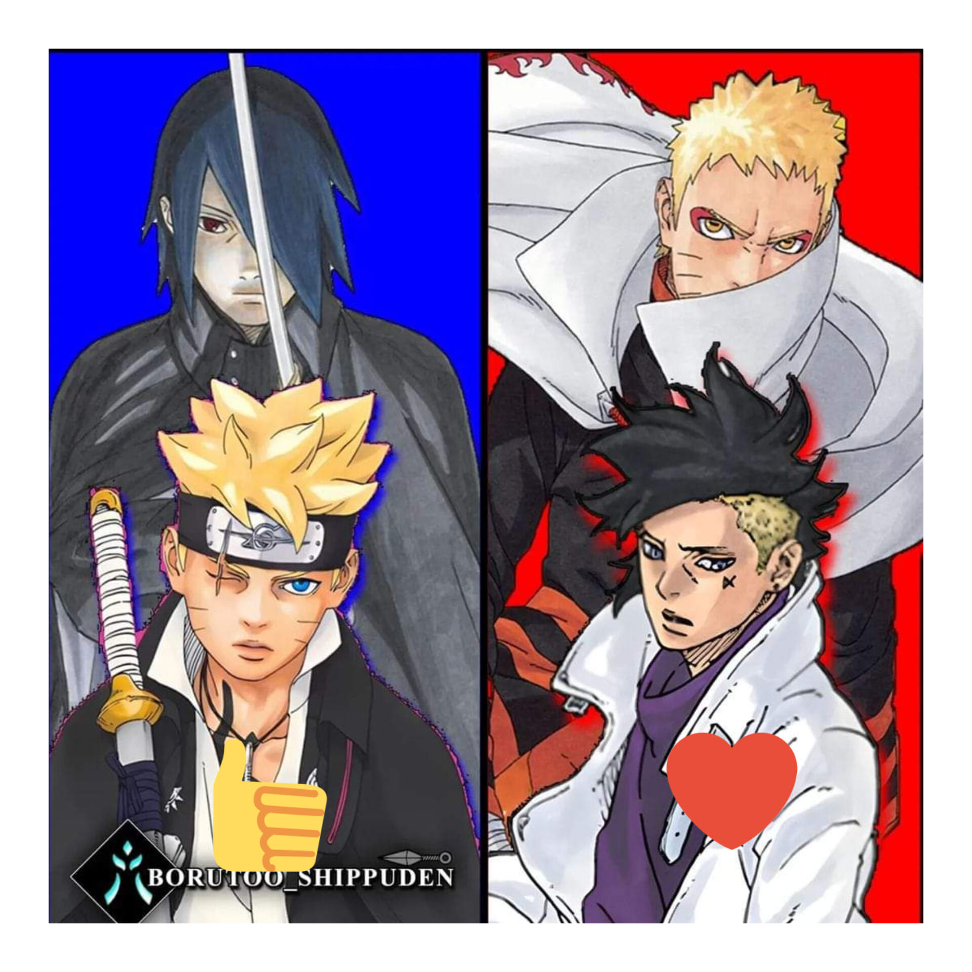 ボルトはうちはサスケみたい/カワキはうずまきナルトみたい : r/Naruto