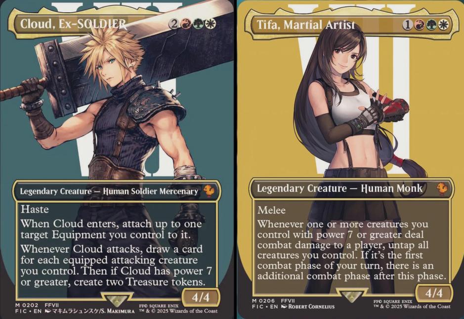 FF7を代表するクラウドとティファがMagic The Gatheringの指揮官に