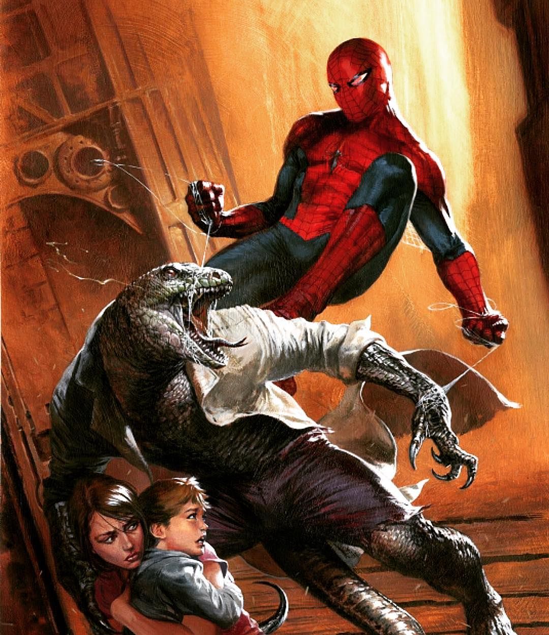 Gabriele Dell'Ottoによるスパイダーマン vs. リザード : r/Spiderman