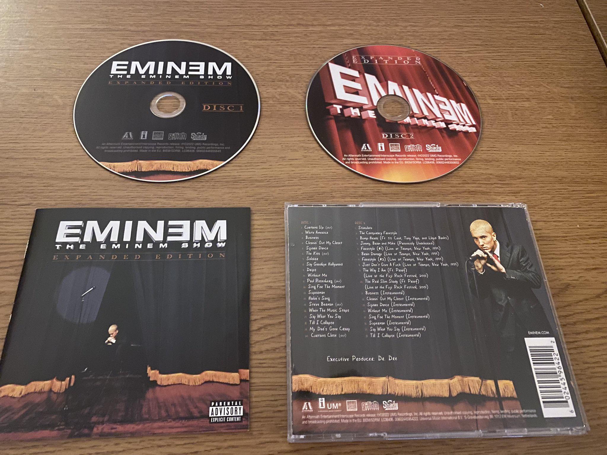 エミネムのショー、拡張版がCDフォーマットで登場！ : r/Eminem