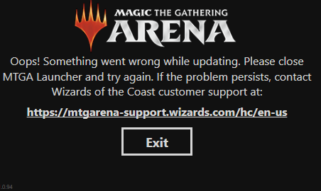 Anybody get this error? : r/MagicArena