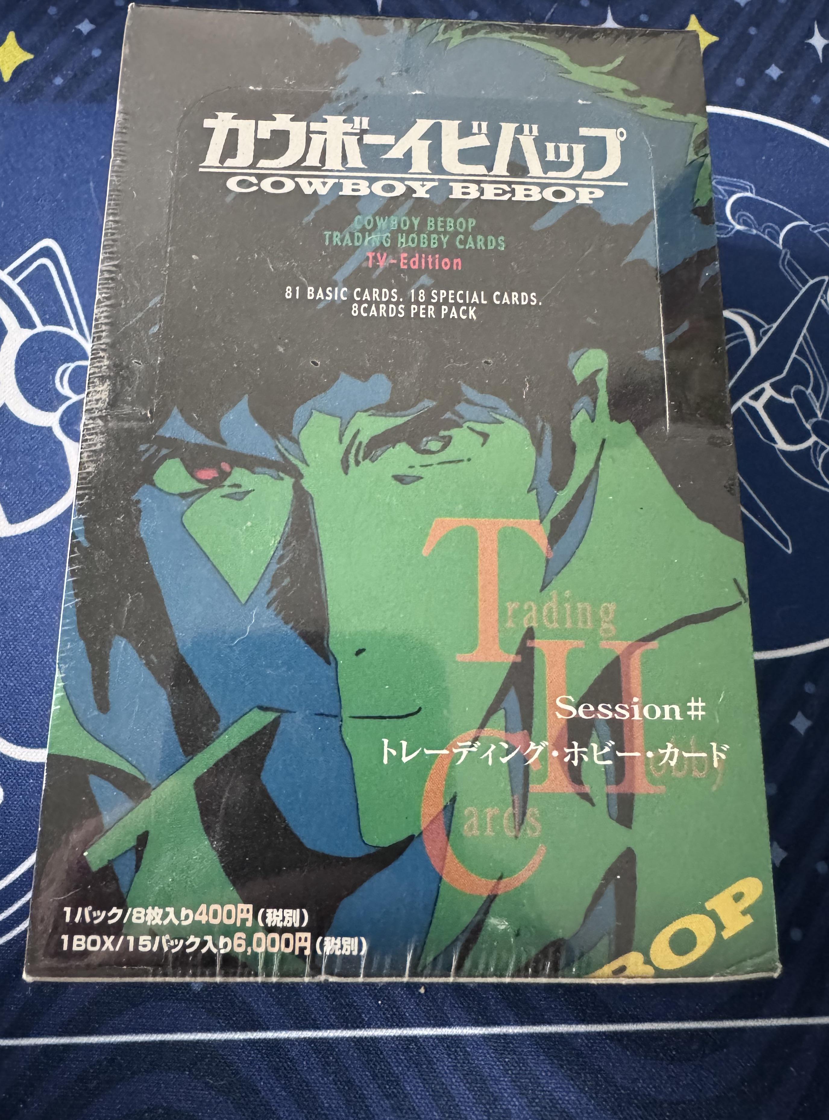 Bought this sealed box of cowboy bebop cards : r/cowboybebop