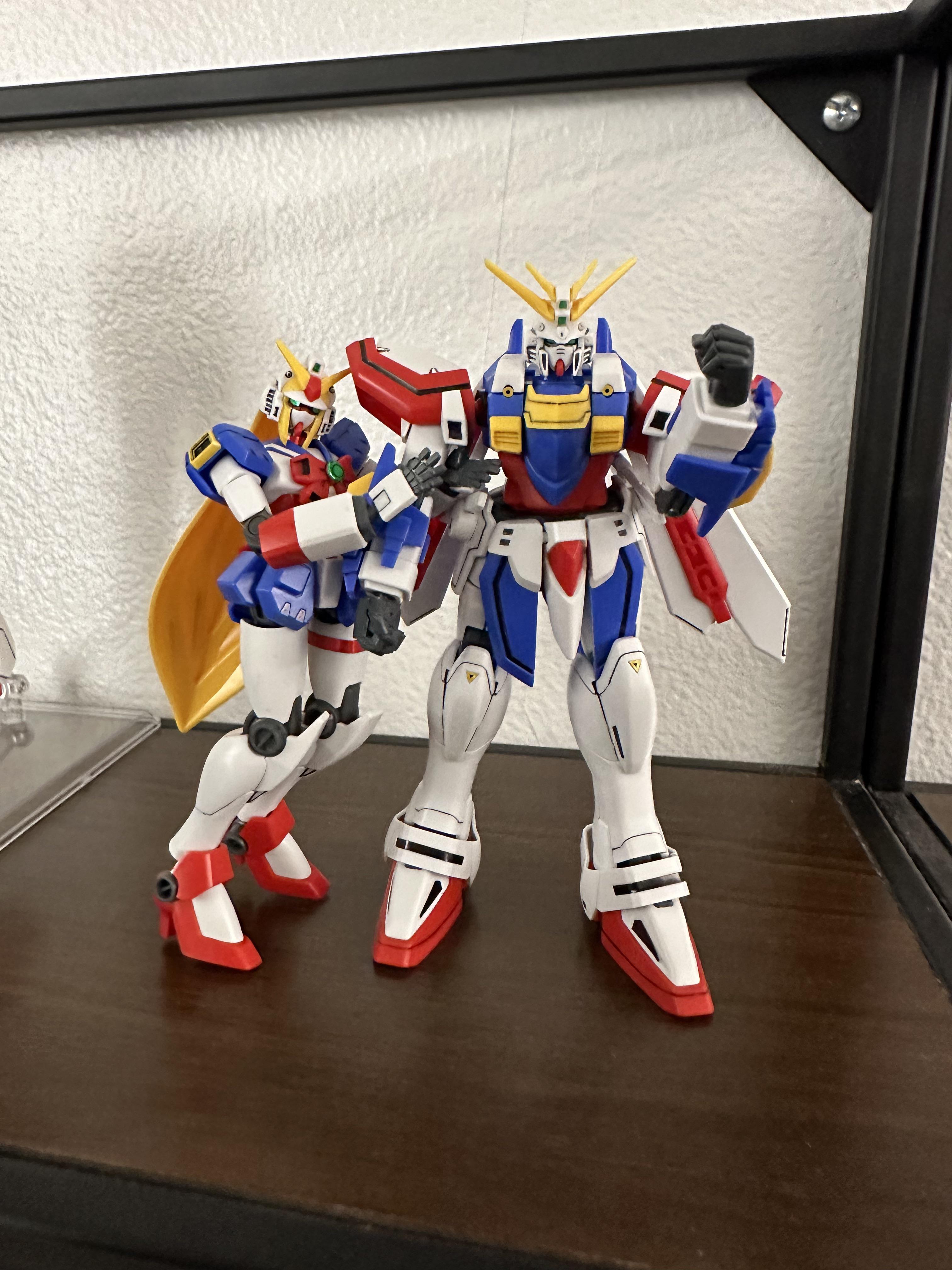 ノーベルガンダム完成！これでやっとゴッドガンダムと並べて飾れる