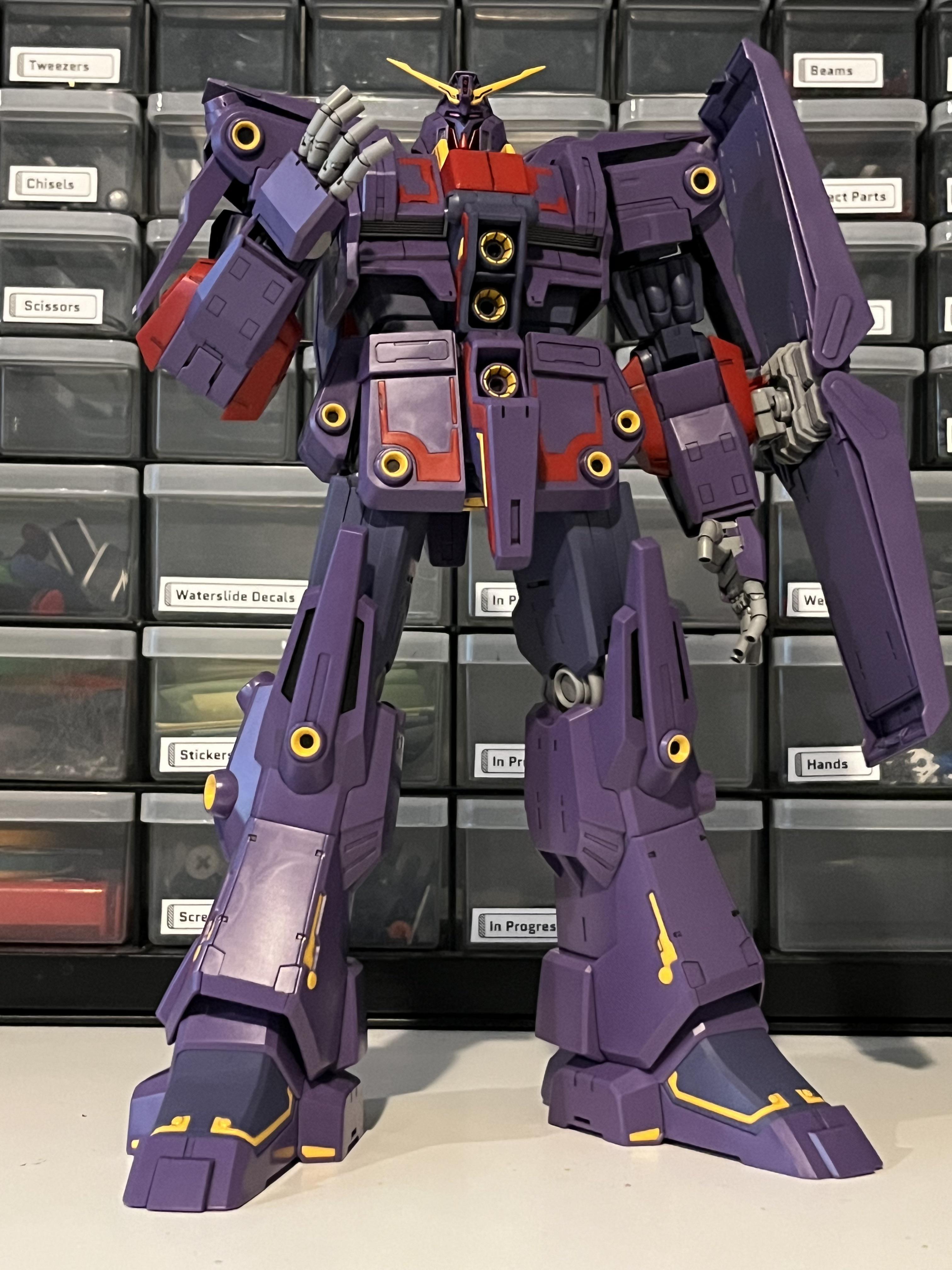 サイコガンダムMk 2 - ただの素組みにスミ入れしただけ、うーん、何か