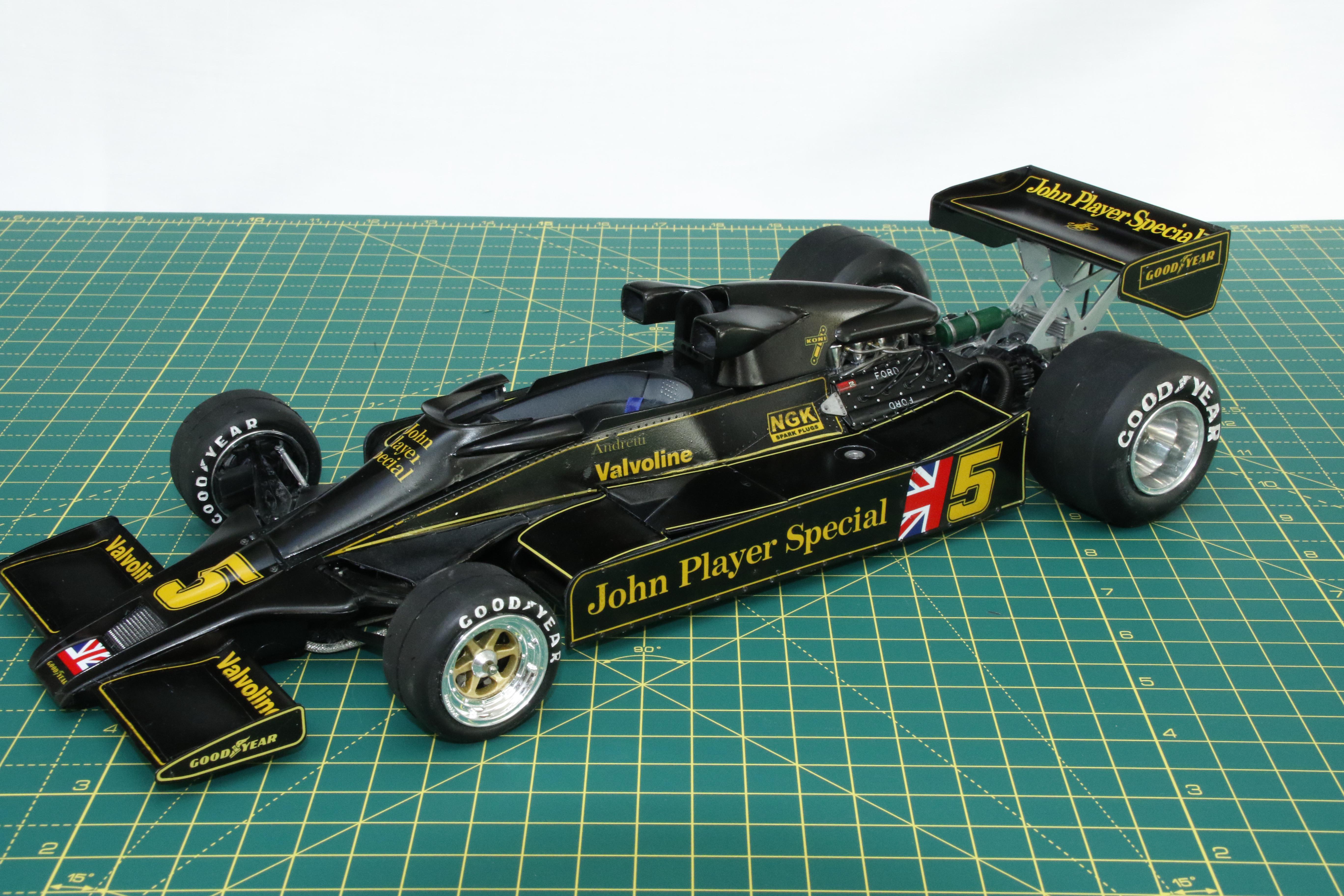 Tamiya 1/12 JPS Lotus mk iii. I first made this in 1981 as a 10