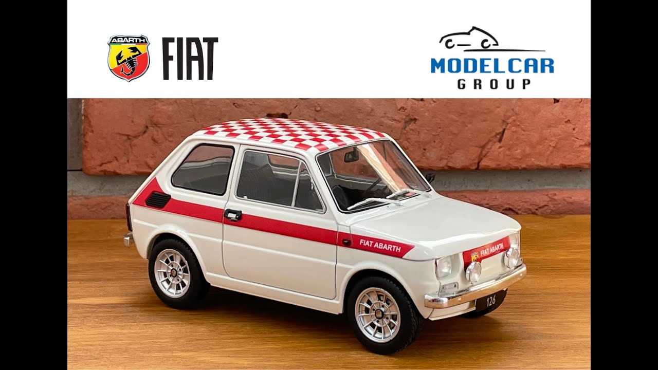 1:18 1/18 ModelCarGroup MCG Fiat 126 Abarth White c.1972 MCG18325