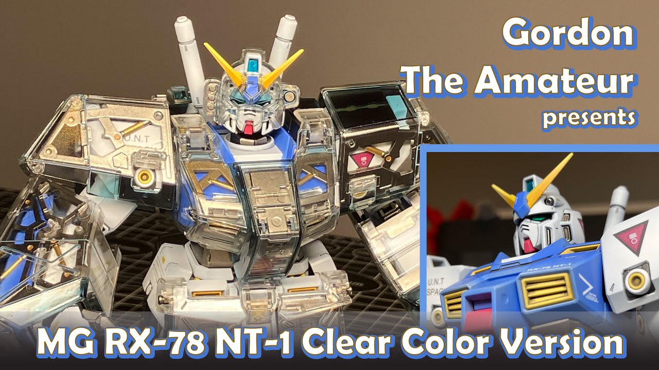 Gundam MG NT-1 clear color version - YouTube