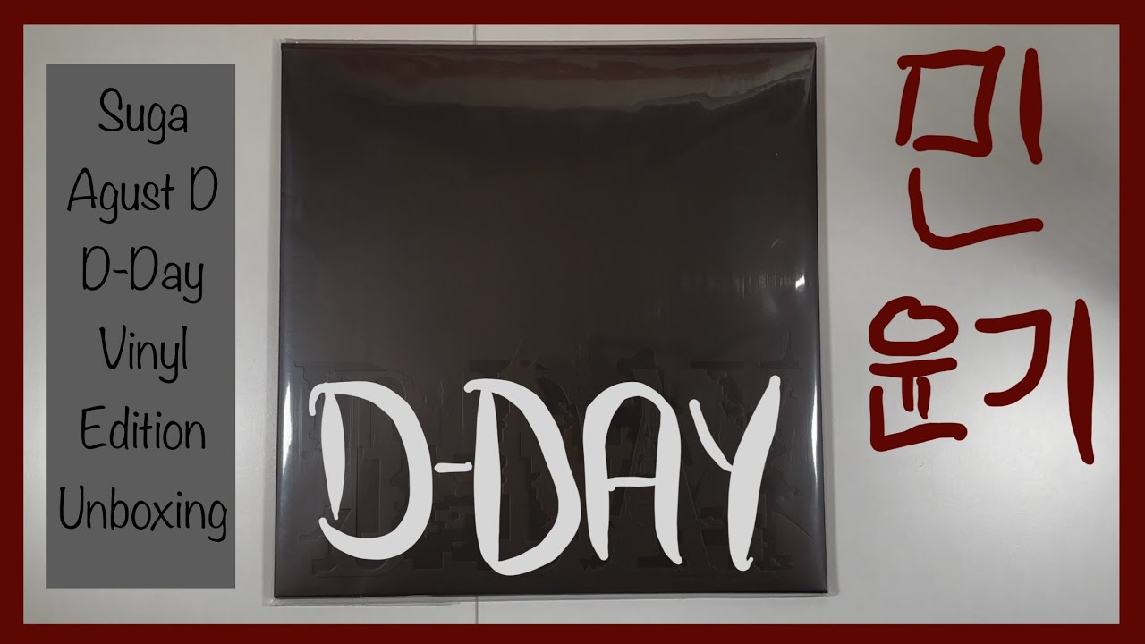 Unboxing: Suga Agust D D-Day Album [Vinyl Edition] - YouTube