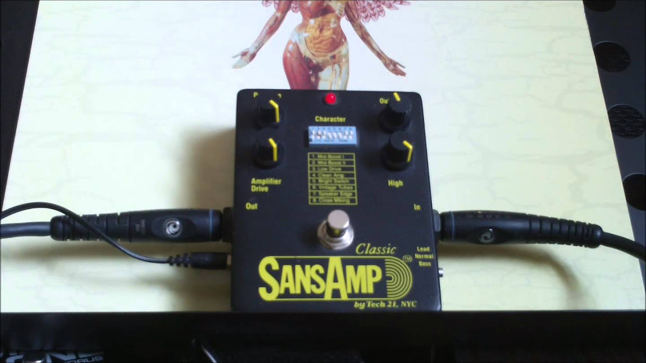 sansamp classic tech 21 - Kurt Cobain settings - in utero riffs
