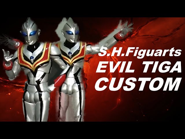 Custom S.H.Figuarts Ultraman Tiga-[Evil Tiga]-(Version 1) - YouTube