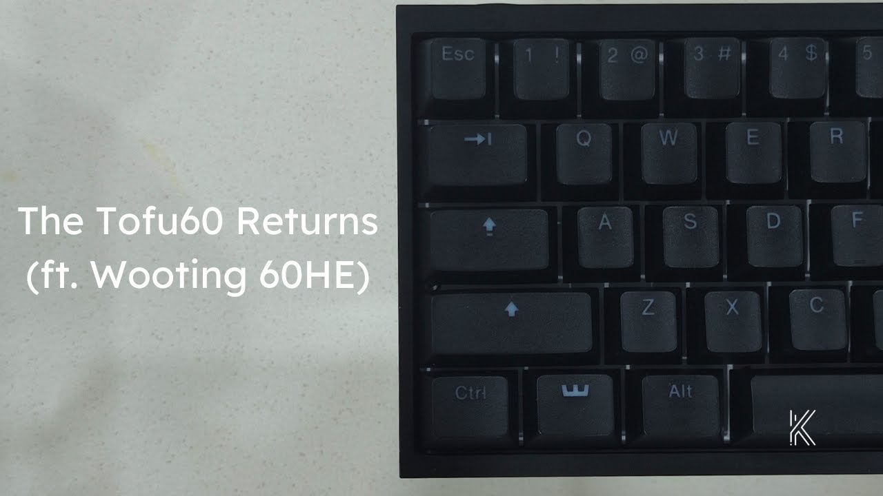 Wooting 60HE with Tofu 60 Redux Case Sound Test - YouTube