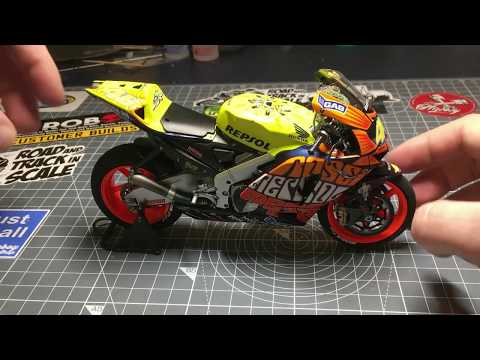 Tamiya Repsol Honda RC211V '03 'Valencia' 1:12 part 8 - Final