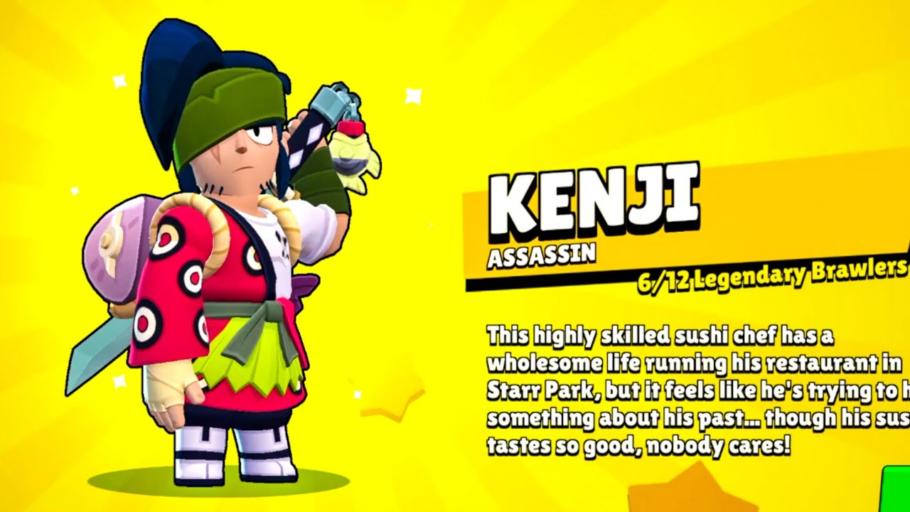 Brawl Star New Brawler Unlock Kenji - YouTube