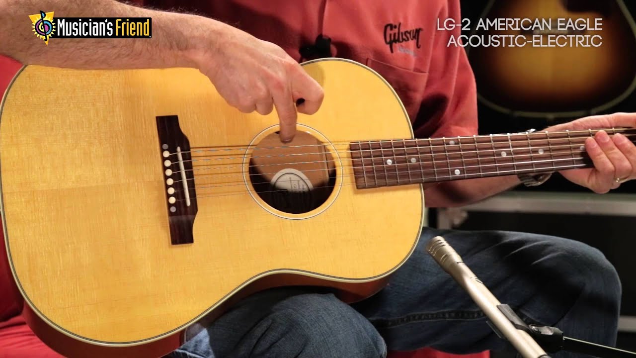 Gibson LG-2 American Eagle Acoustic Electric Guitar Natural