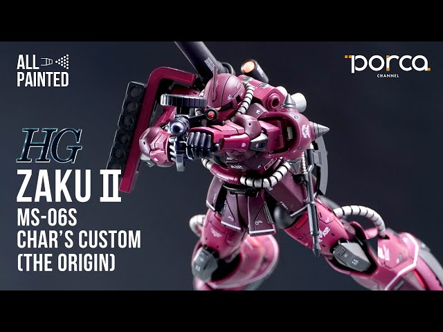 010【ガンプラ全塗装】HG ZAKU II RED COMET Ver. THE ORIGIN（HG