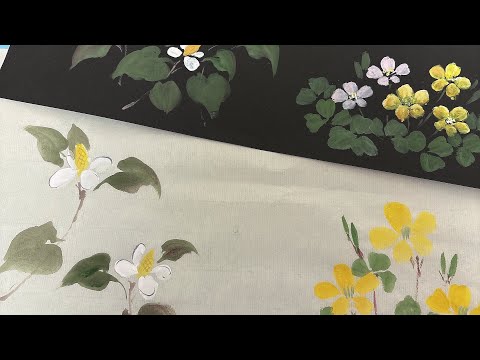 ドクダミやカタバミ 可愛いけど強い雑草の描き方Drawing of Houttuynia