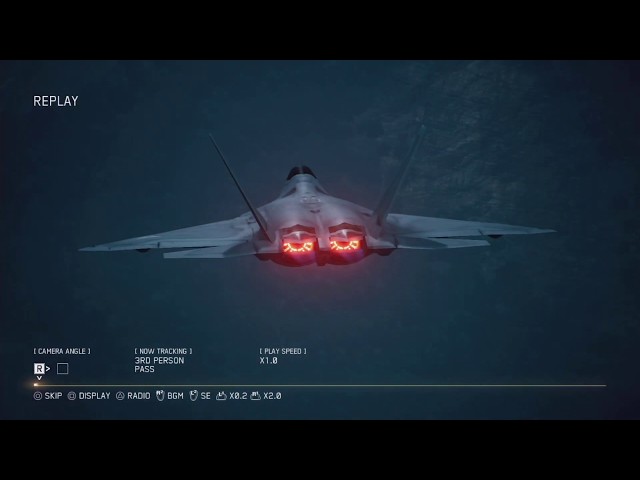 エースコンバット7 高性能機体F-22ラプターでプレイ ミッション14 空港