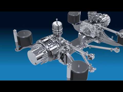 ZF's AxTrax AVE electric portal axle - YouTube