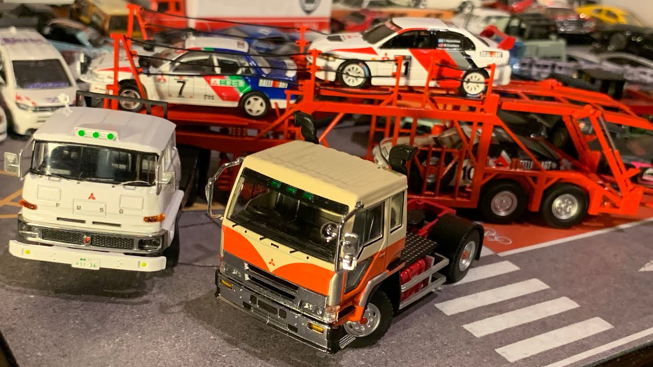 1/64 Mitsubishi Fuso The Great, FV Series Loader Transporter Car