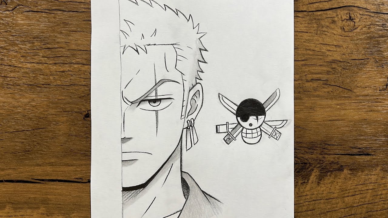 How to Draw Zoro from One Piece | Easy Step-by-Step Tutorial for