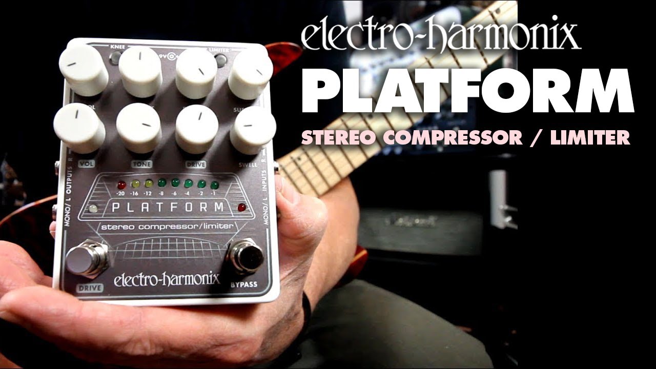 Electro-Harmonix Platform Stereo Compressor / Limiter Pedal (Demo