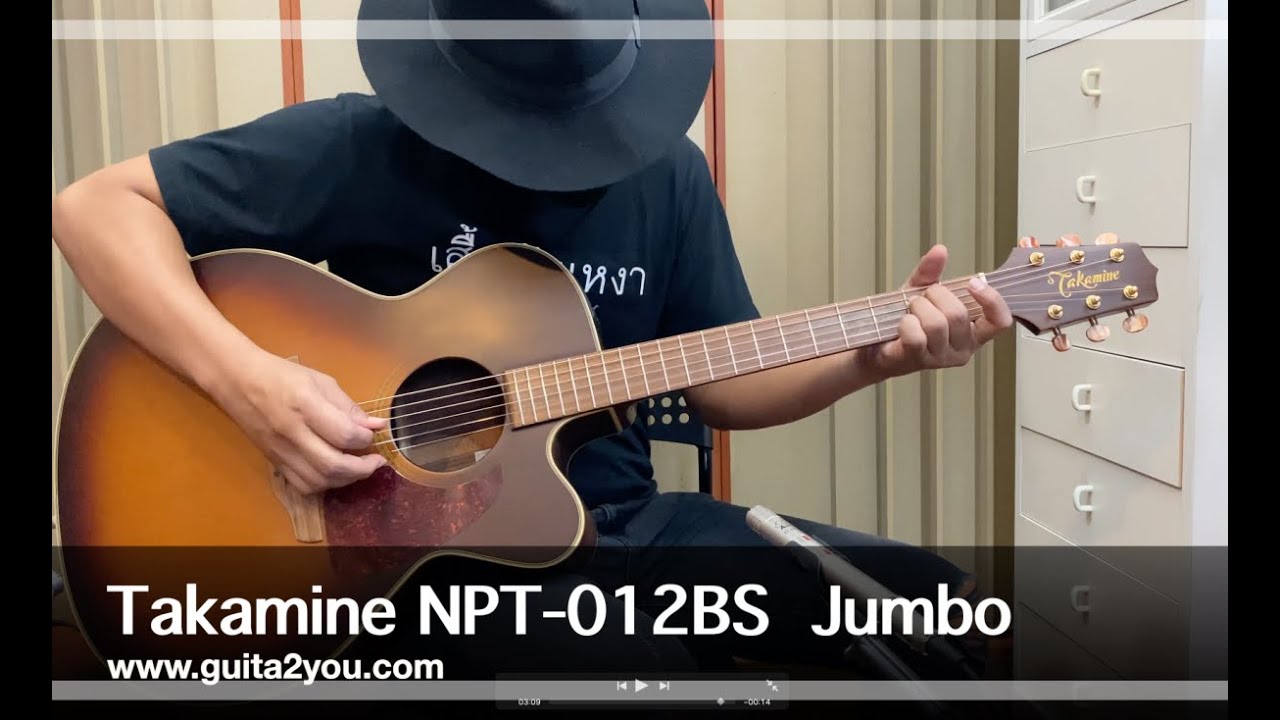 Takamine NPT-012BS Jumbo - YouTube