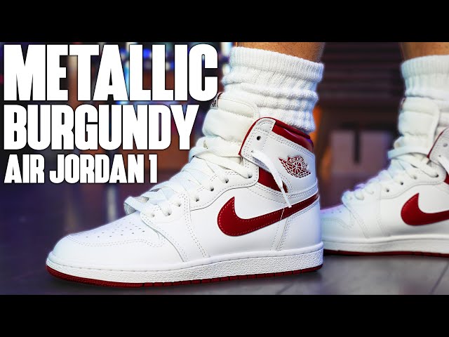 Air Jordan 1 High 85 OG Metallic Burgundy Review and On Foot - YouTube