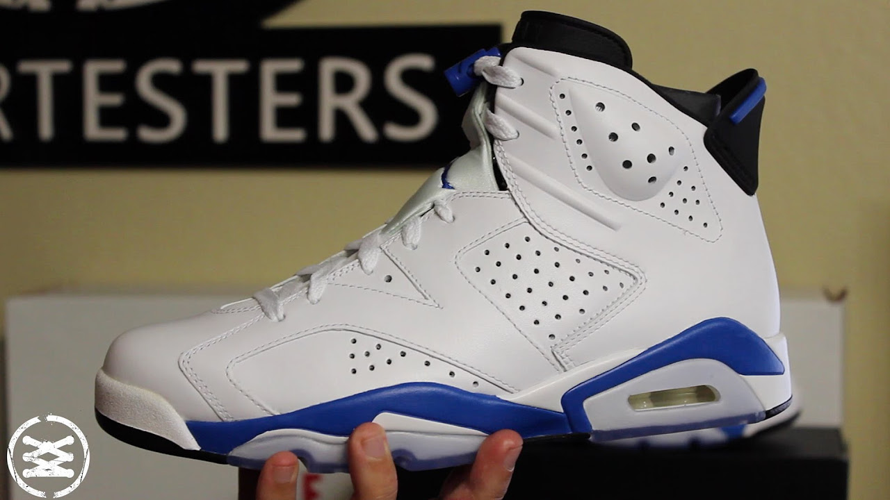 Air Jordan 6 Retro 'Sport Blue' - YouTube