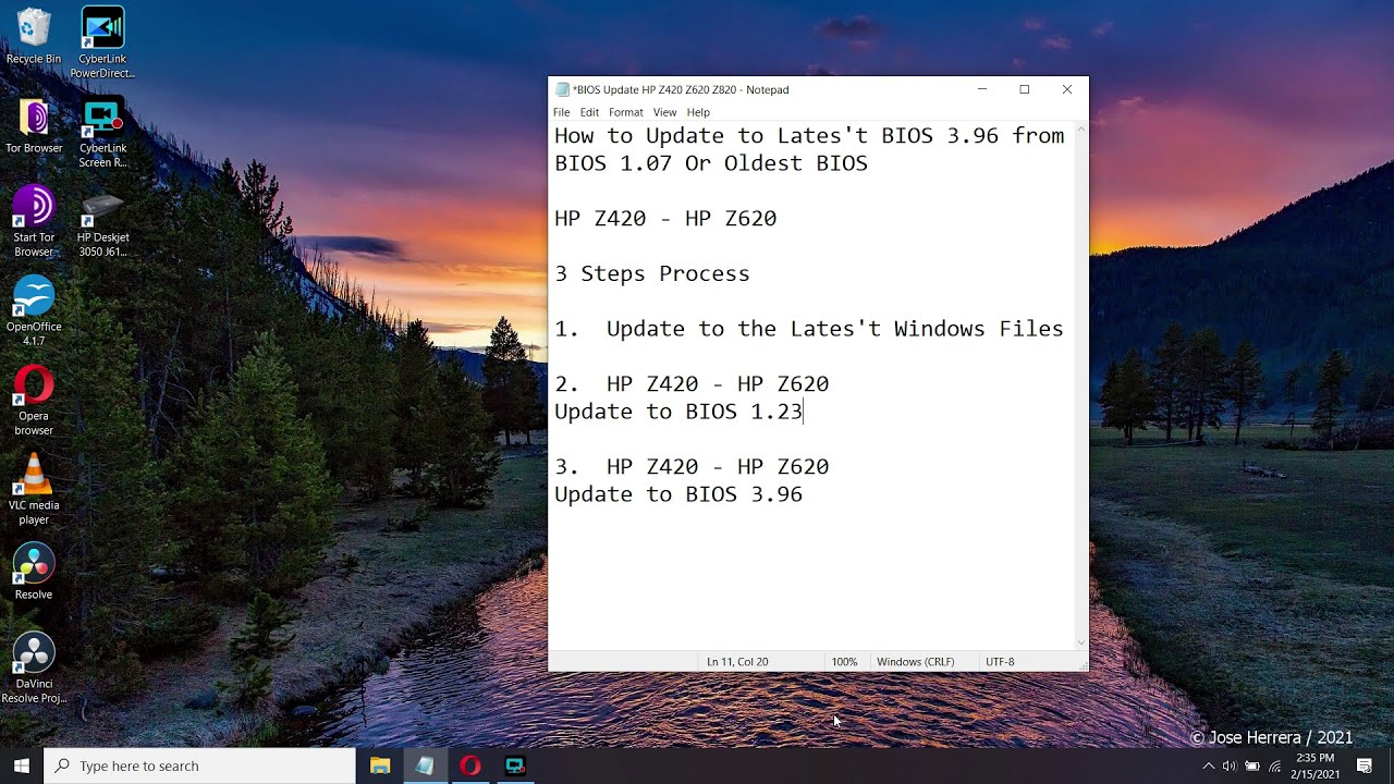 HP Z420 - HP Z620 Update BIOS 1.07 And Older to 3.96 - YouTube