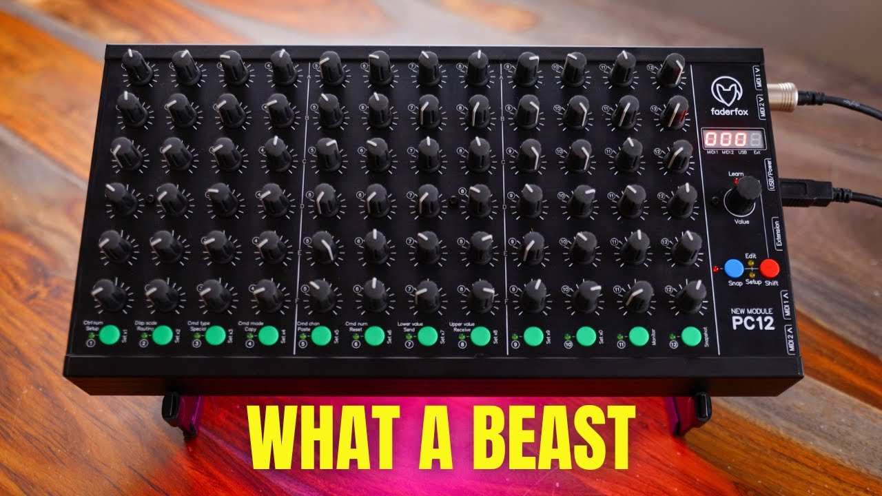 MIDIコントローラー界の選りすぐりを探索 // FaderFox PC-12 : r