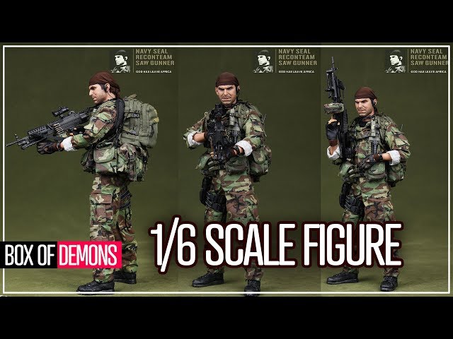 Dam Toys - Navy Seal Saw Gunner 1/12 scale model Review - YouTube
