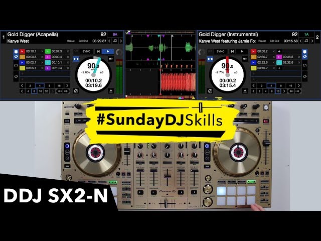 Pioneer DDJ SX2 Mix - Gold Wordplay Routine - YouTube