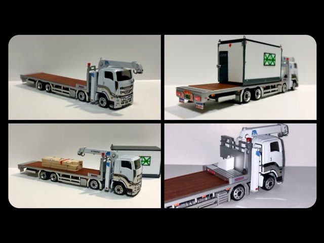 トラックトミカ改造 新型いすゞのギガ #4 ユニック車 - YouTube