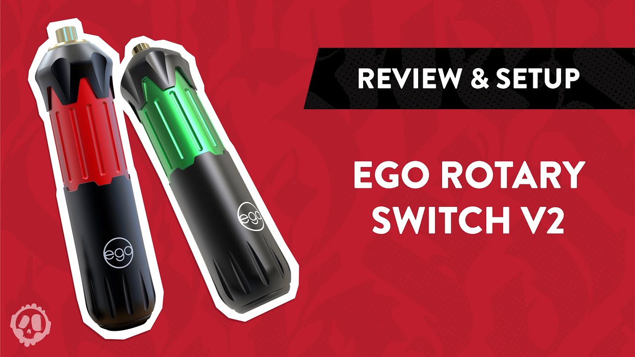 REFURBISHED - EGO Switch Pen-Style Rotary Machine V2 - Black / Gold