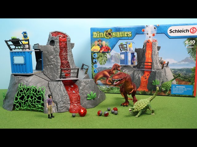 シュライヒ 恐竜シリーズ フィギュアセット「火山大爆発！ダイノ