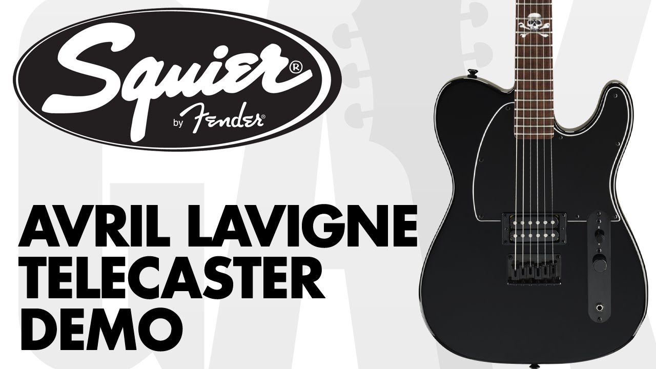 Squier - Avril Lavigne Telecaster Demo at GAK - YouTube