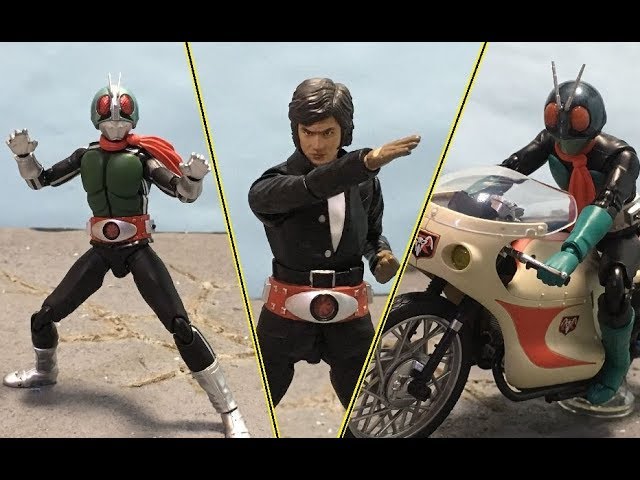 変身！S.H.Figuarts 本郷猛、仮面ライダー旧1号、新1号、サイクロン