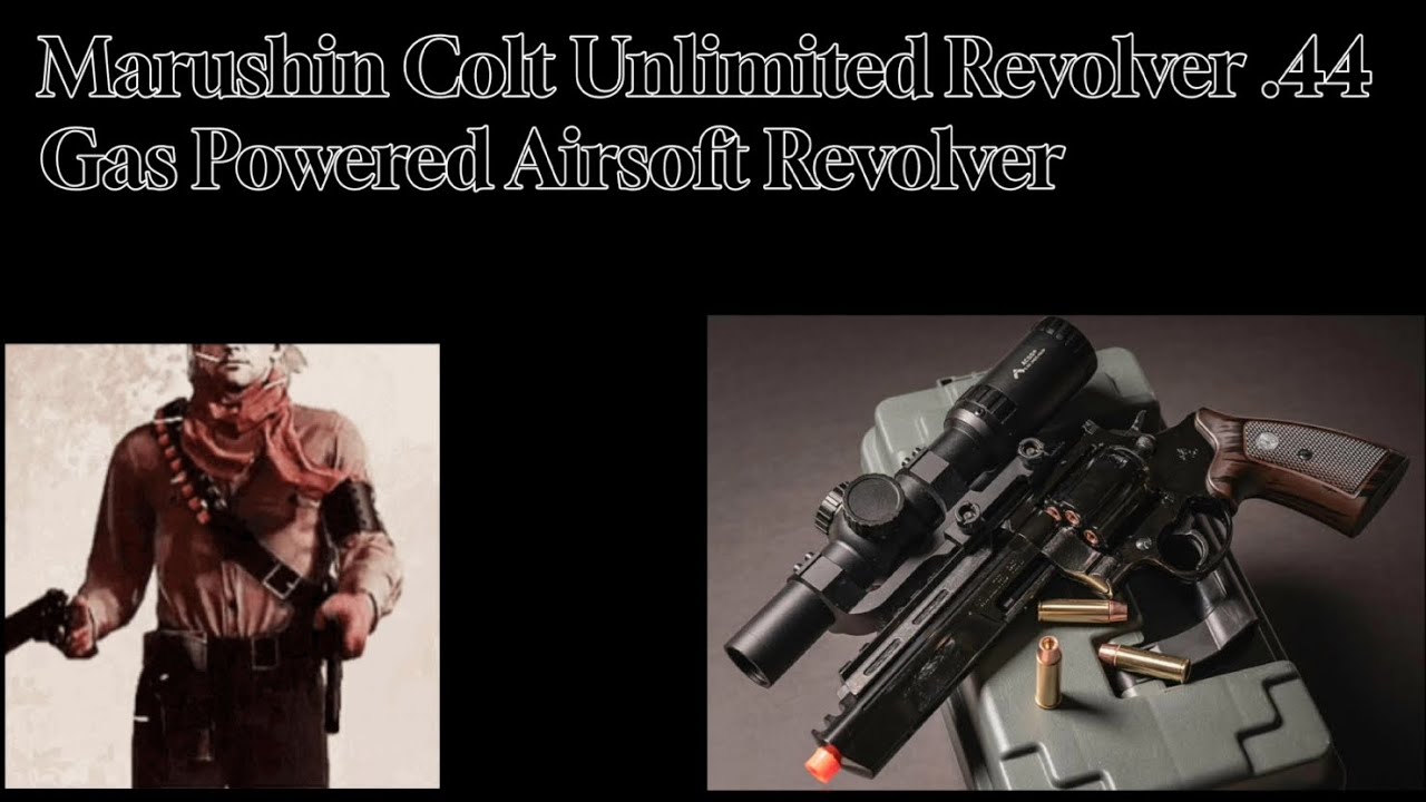 Marushin Colt Unlimited Revolver .44 Gas Powered Airsoft Revolver