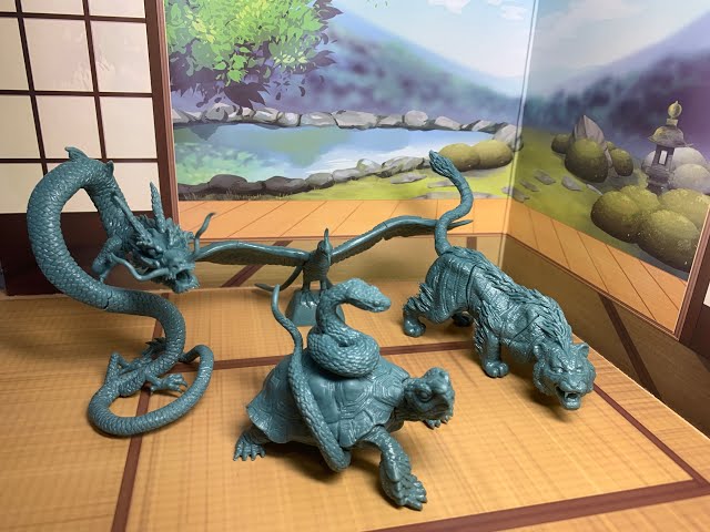 迎春企画！「白虎」「青龍」「玄武」「朱雀」のガチャを組み立てる