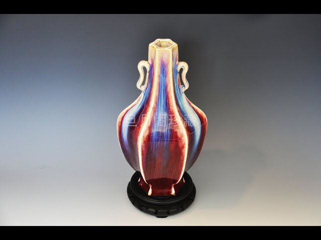 中国美術 古玩 宜钧釉花瓶 壺 置物 中国美術 古玩 宜钧釉花瓶