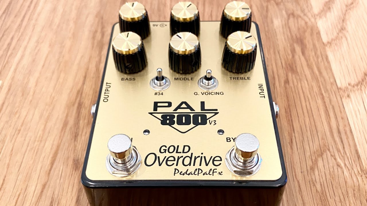 PedalPalFx PAL800 | GOLD Overdrive | Pal 800 Version 3 - YouTube