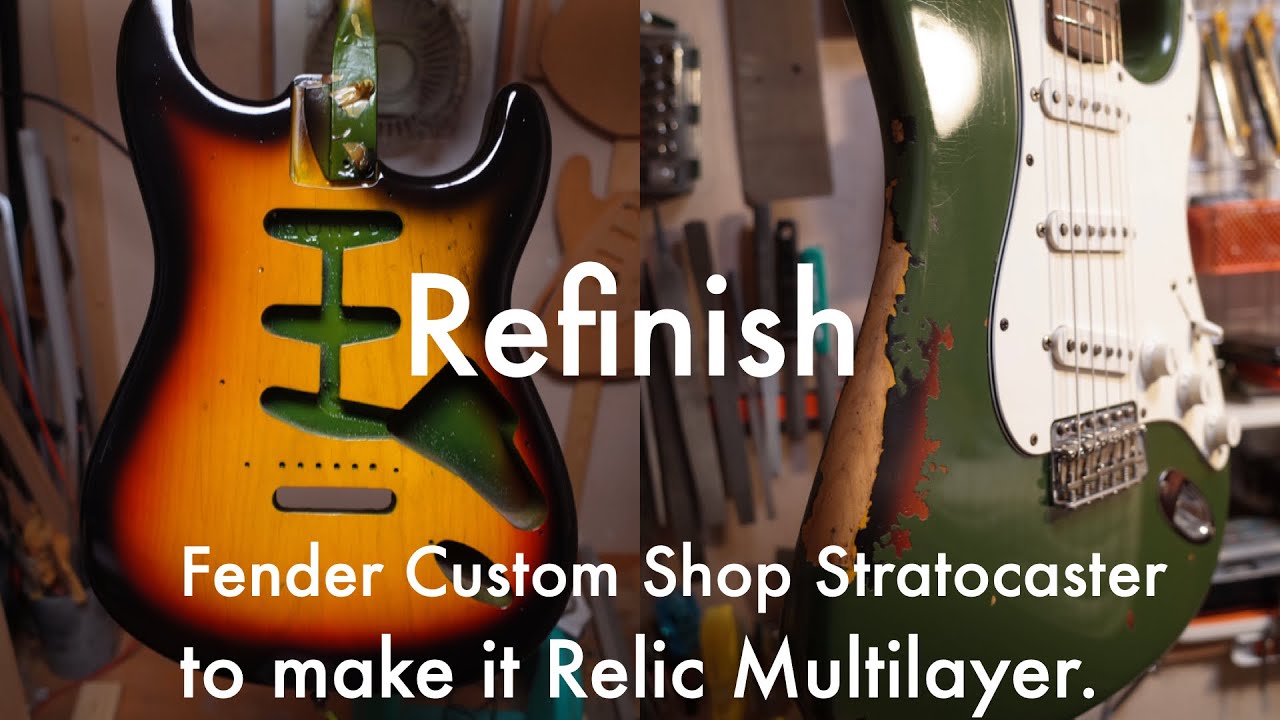 Refinishing a Fender Custom Shop Stratocaster to make it Relic