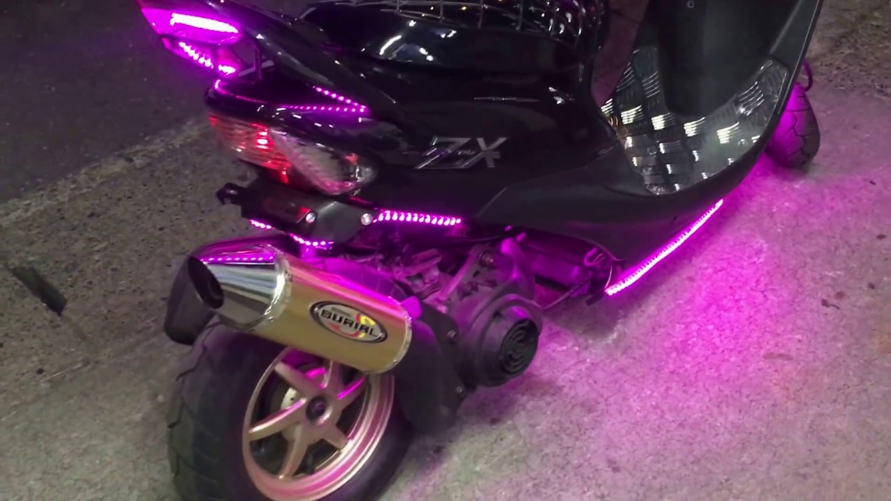 ZX Dio ディオ LED ロンホイ フルカスタム BURIALマフラー